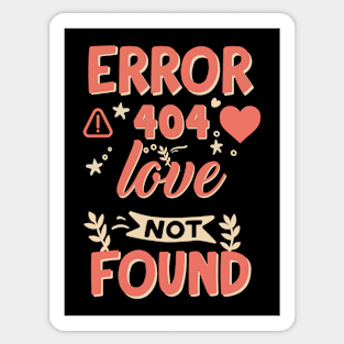 Funny Valentine's Day Error Love Not found Sticker